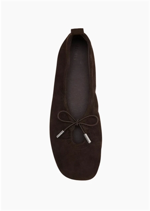 Rosalind recycled brown leather ballet flats Recycled Brown ALOHAS
